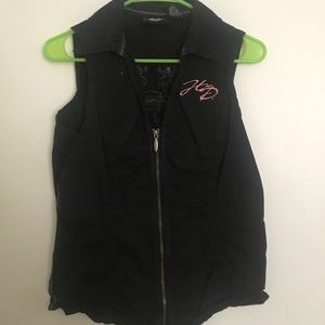Harley Davidson zip up top